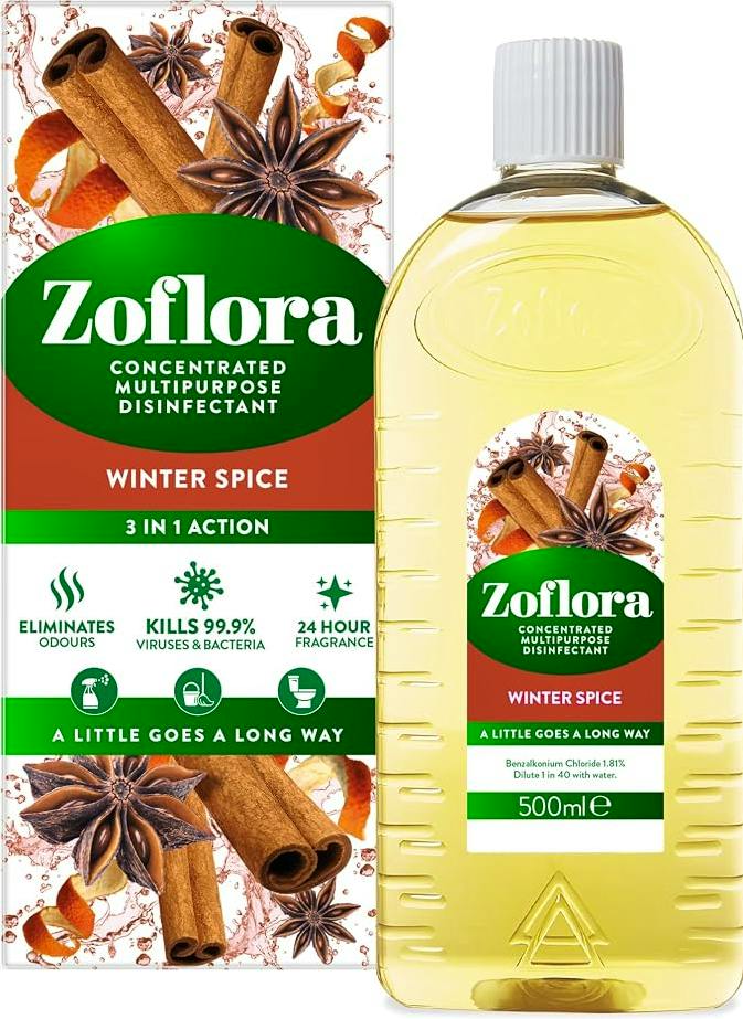 Zoflora Concentrated Disinfectant Liquid Winter Spice 500 ml