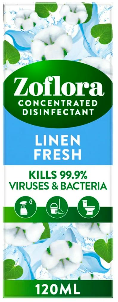 Zoflora Concentrated Disinfectant Liquid Fresh Linen 120 ml