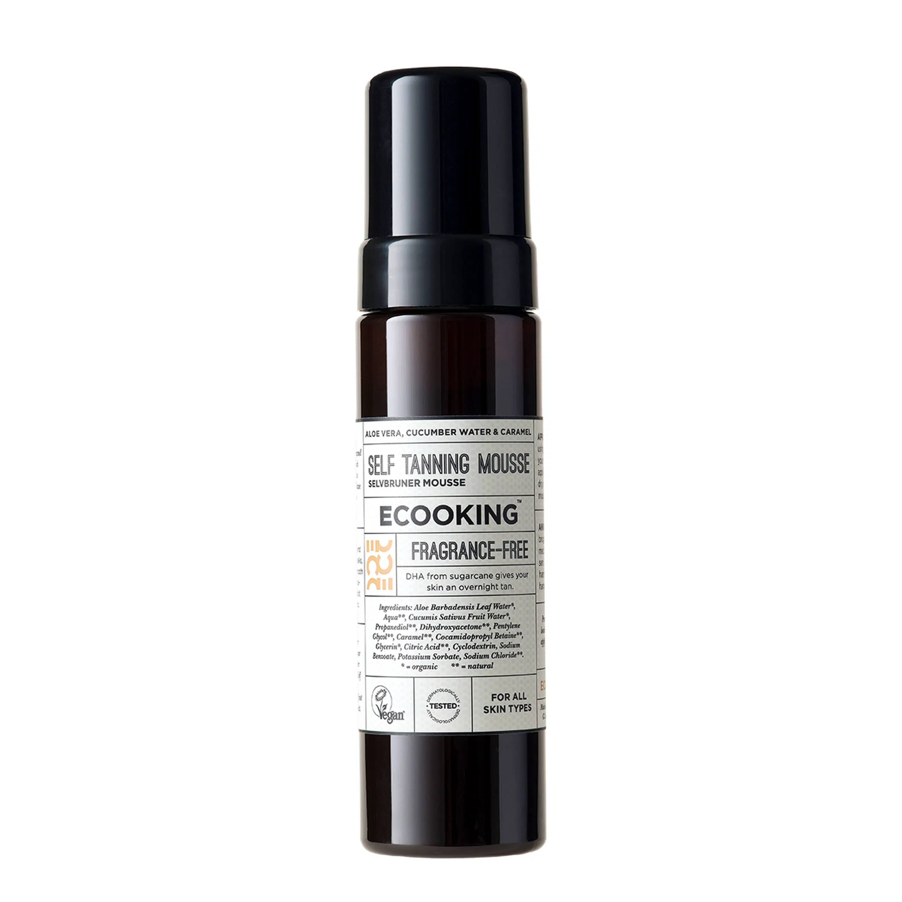 Ecooking Self Tanning Mousse Fragrance Free 200 ml