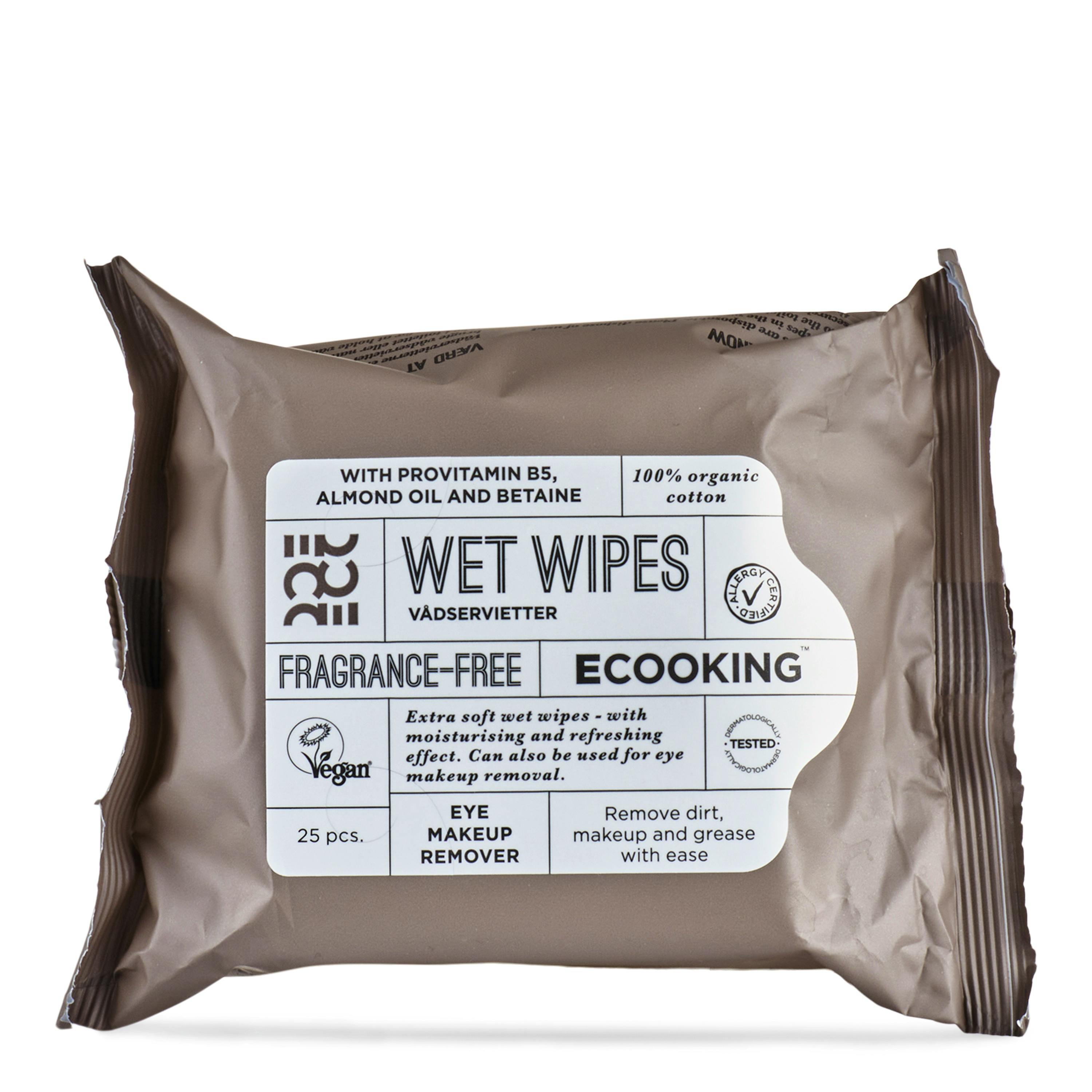 Ecooking Wet Wipes Fragrance Free 25 pcs