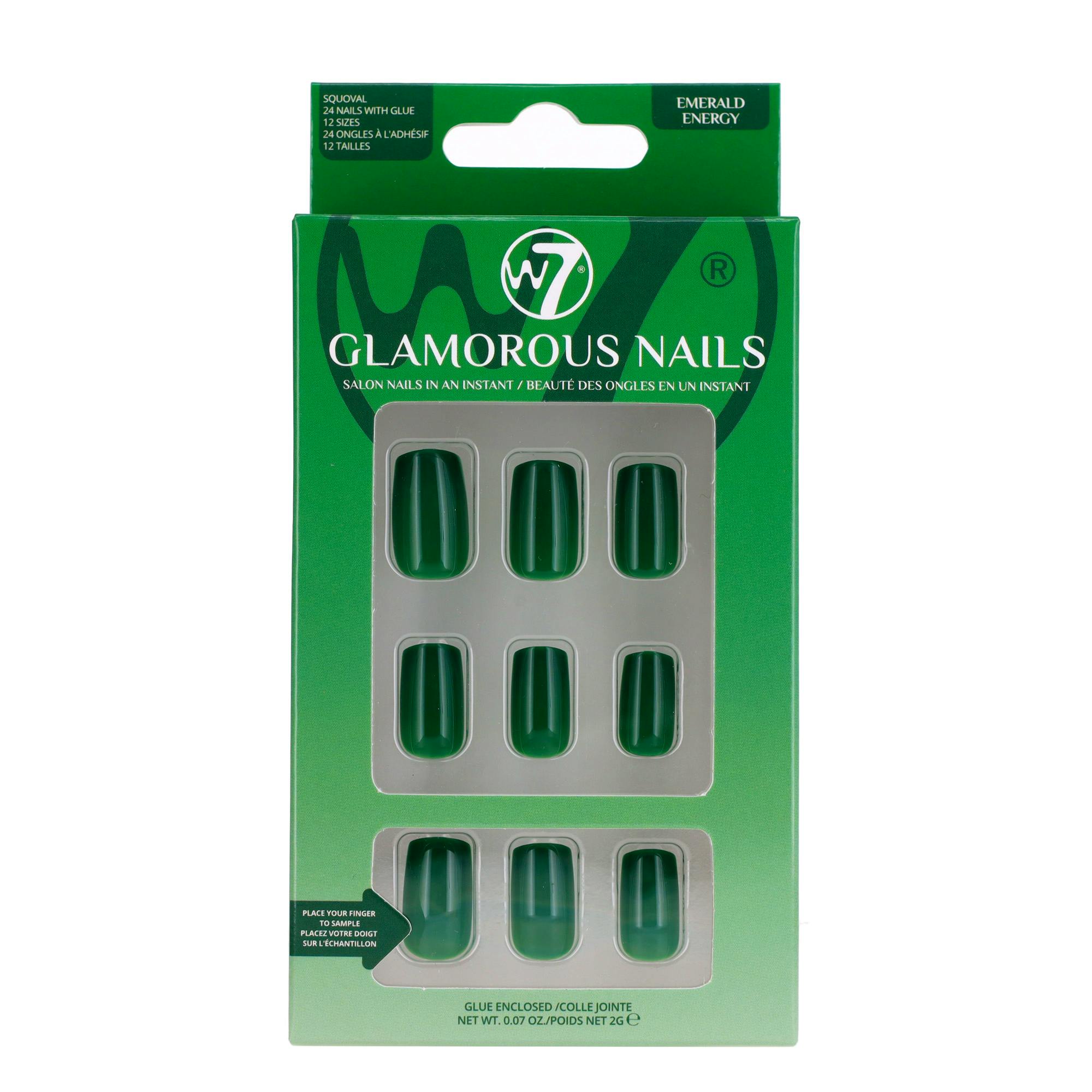 W7 Glamorous Nails Emerald Energy 24 kpl