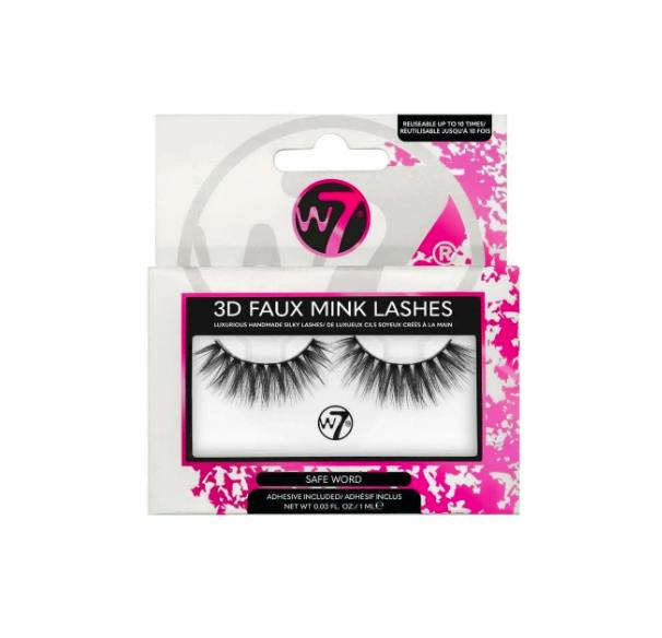 W7 3D Faux Mink Lashes Safe Word 1 pari