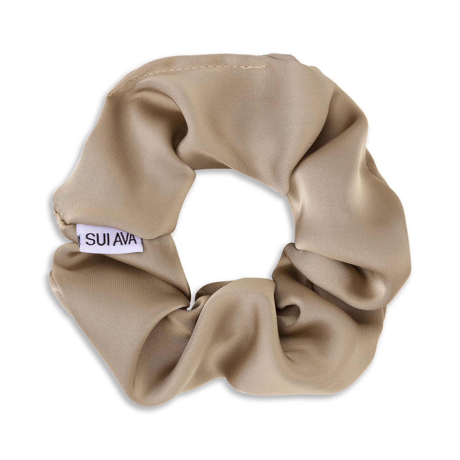 Sui Ava Ribbon Scrunchie Beige 1 kpl