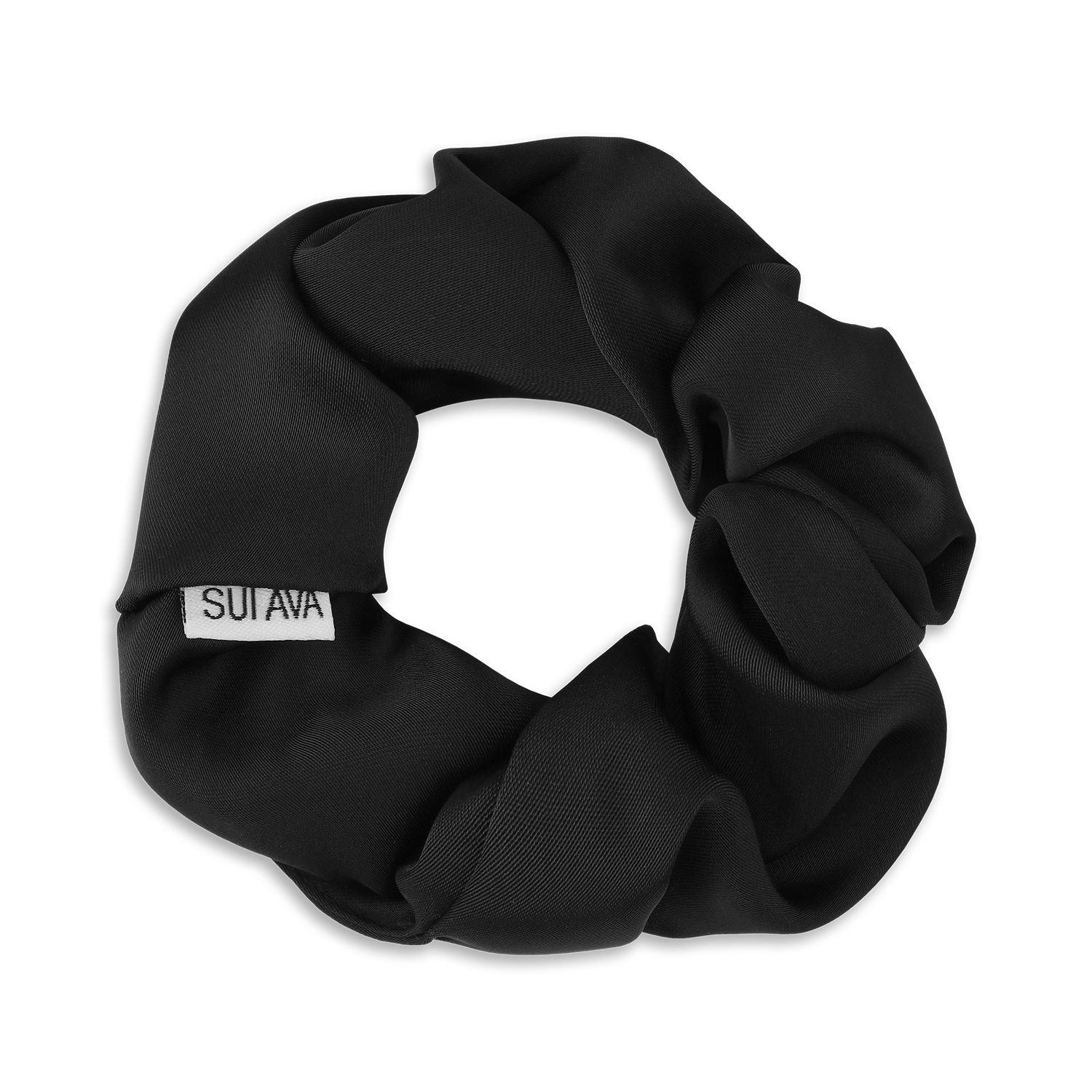 Sui Ava Ribbon Scrunchie Black 1 kpl
