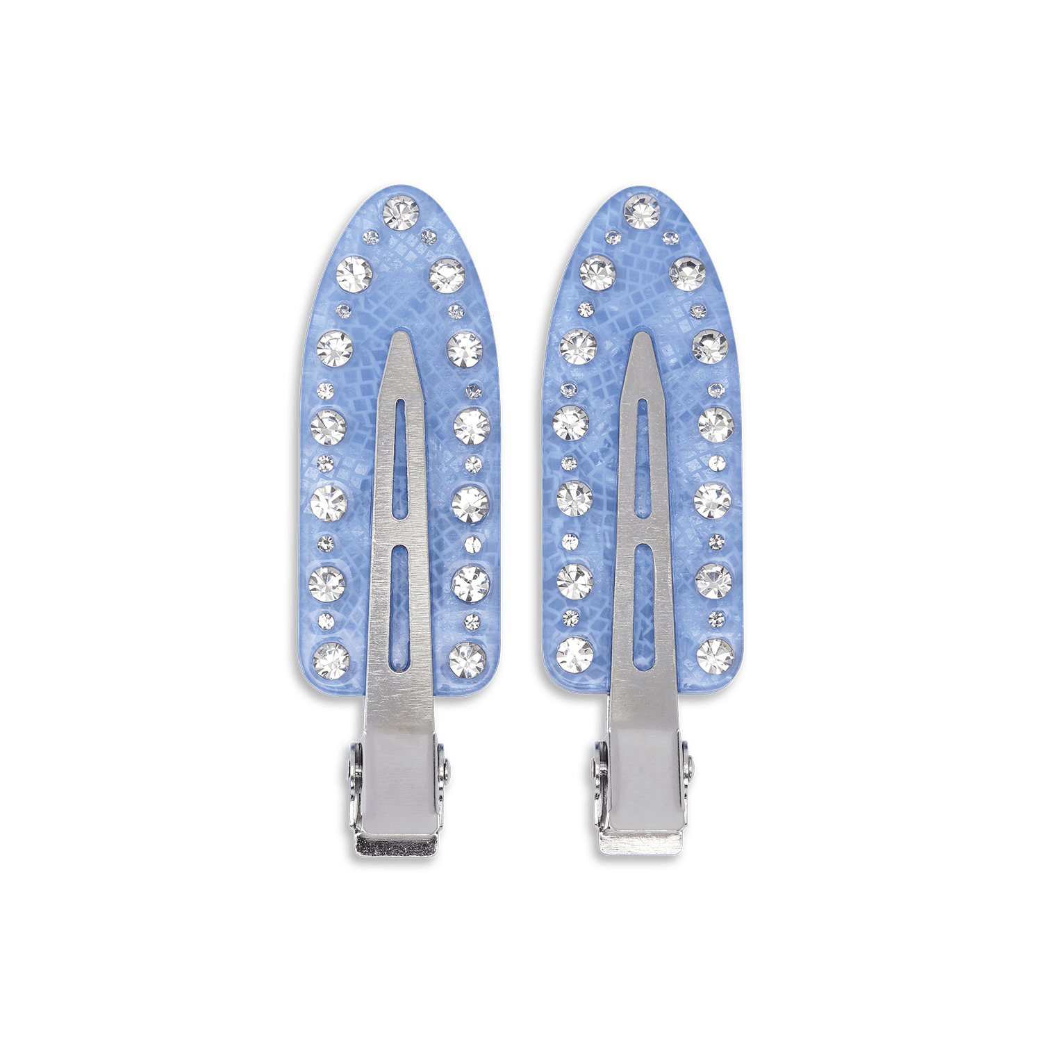 Sui Ava No Crease Twinkle Crystal Clips Light Blue 2 kpl