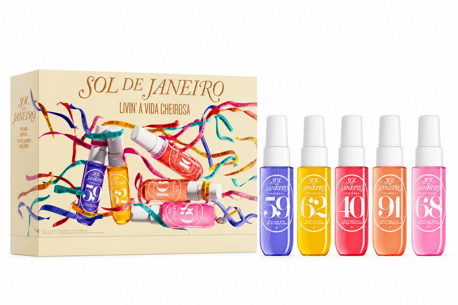 Sol de Janeiro Livin' A Vida Cheirosa Mist Set 30 ml + 30 ml + 30 ml + 30 ml + 30 ml