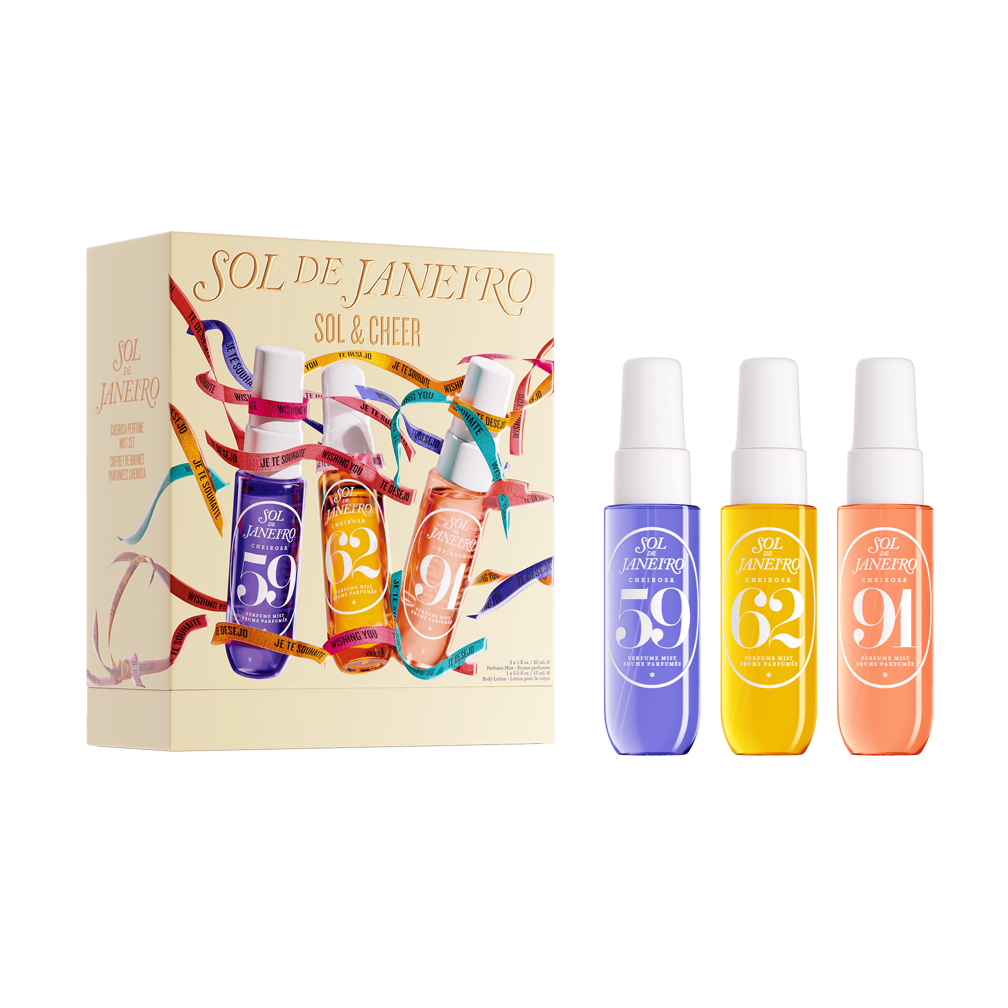 Sol de Janeiro Sol & Cheer Gift Set 30 ml + 30 ml + 30 ml + 10 ml