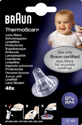 Braun ThermoScan Lens Filters 40 pcs