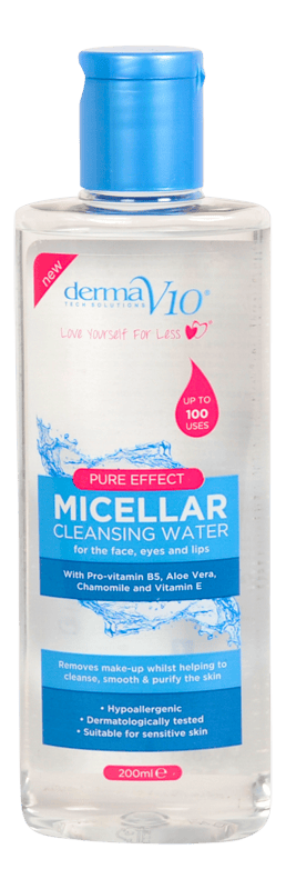DermaV10 Micellar Cleansing Water 200 ml