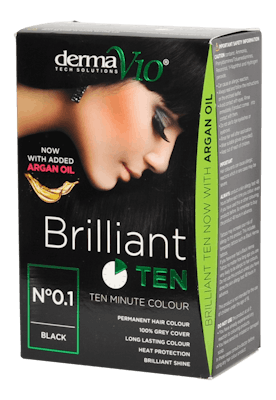 DermaV10 Brilliant Ten Hair Colour 0.1 Black 1 st
