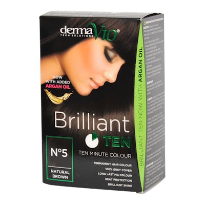 DermaV10 Brilliant Ten Hair Colour Natural Brown 1 kpl