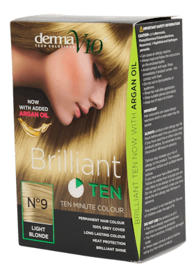 DermaV10 Brilliant Ten Hair Colour 9 Light Blonde 1 pcs