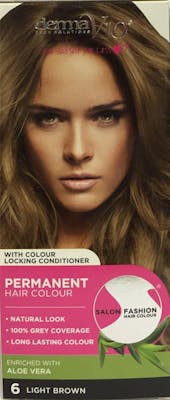 DermaV10 Salon Fashion Hair Colour Light Brown 1 pcs