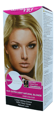 DermaV10 Salon Fashion Hair Colour Extra Light Natural Blonde 1 st