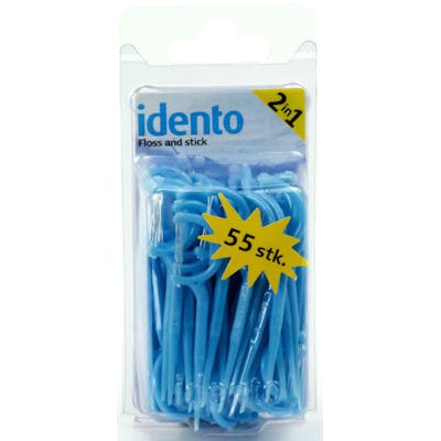 Idento Floss & Stick 2in1 55 stk
