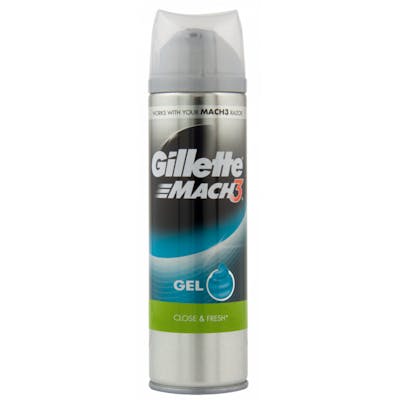 Gillette Mach3 Close &amp; Fresh Shave Gel 200 ml