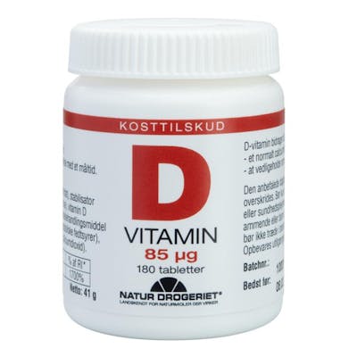Natur Drogeriet Super D Vitamin D3 85 mcg 180 stk