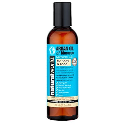 Natural World Moroccan Argan Oil Miracle Oil For Body & Face 200 ml