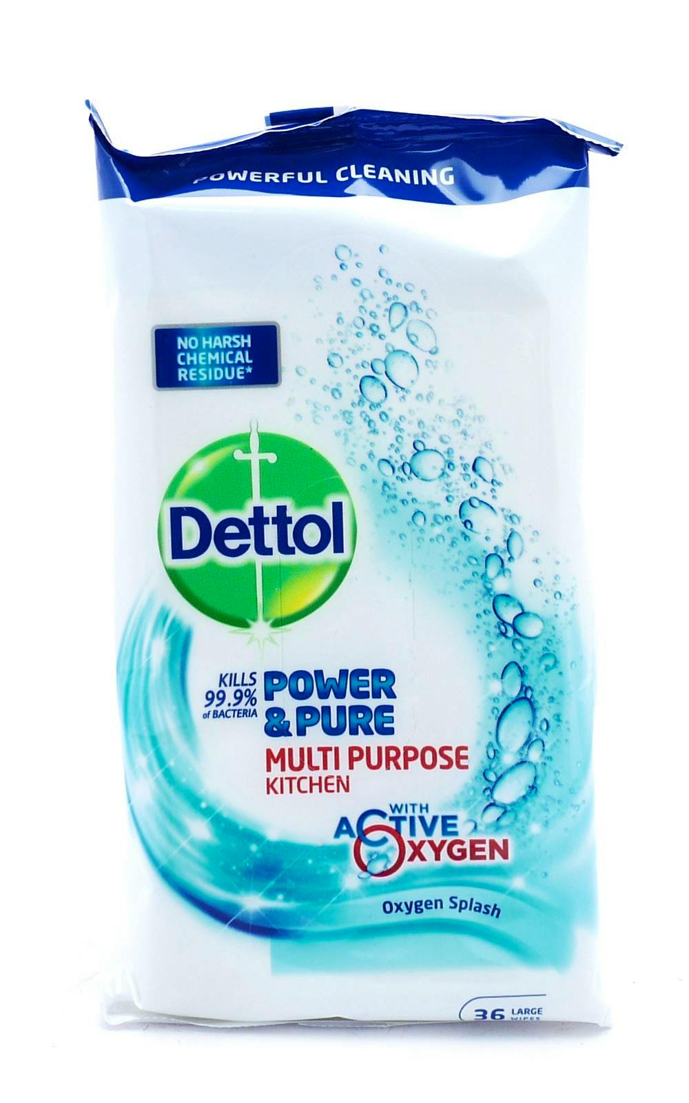 Dettol Power & Pure Kitchen Cleaning Wipes 36 stk 15.95 kr