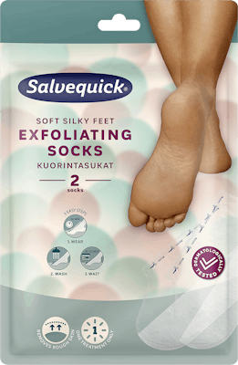 Salvequick Exfoliating Socks 1 Par