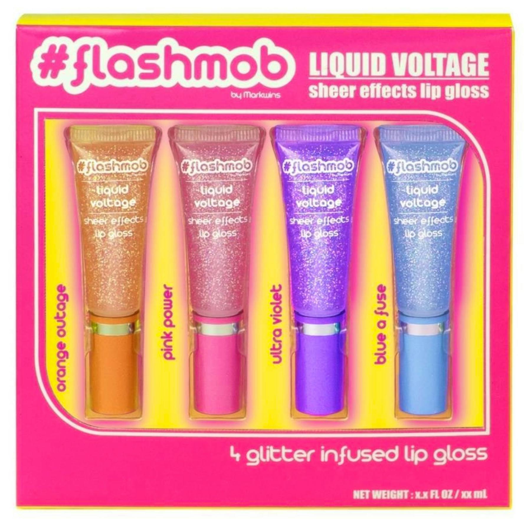 Flashmob Liquid Voltage Lip Gloss Set 4 st 1.99 EUR luxplus.nl