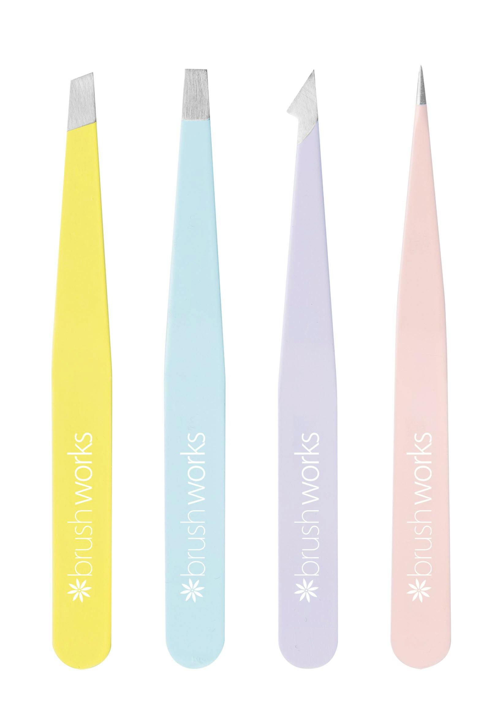 brushworks Combination Tweezer Set 4 st