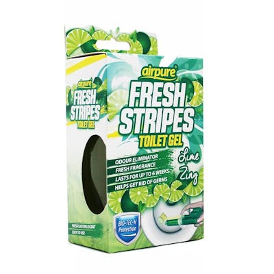 Airpure Fresh Stripes Toilet Gel Lime Zing 45 ml