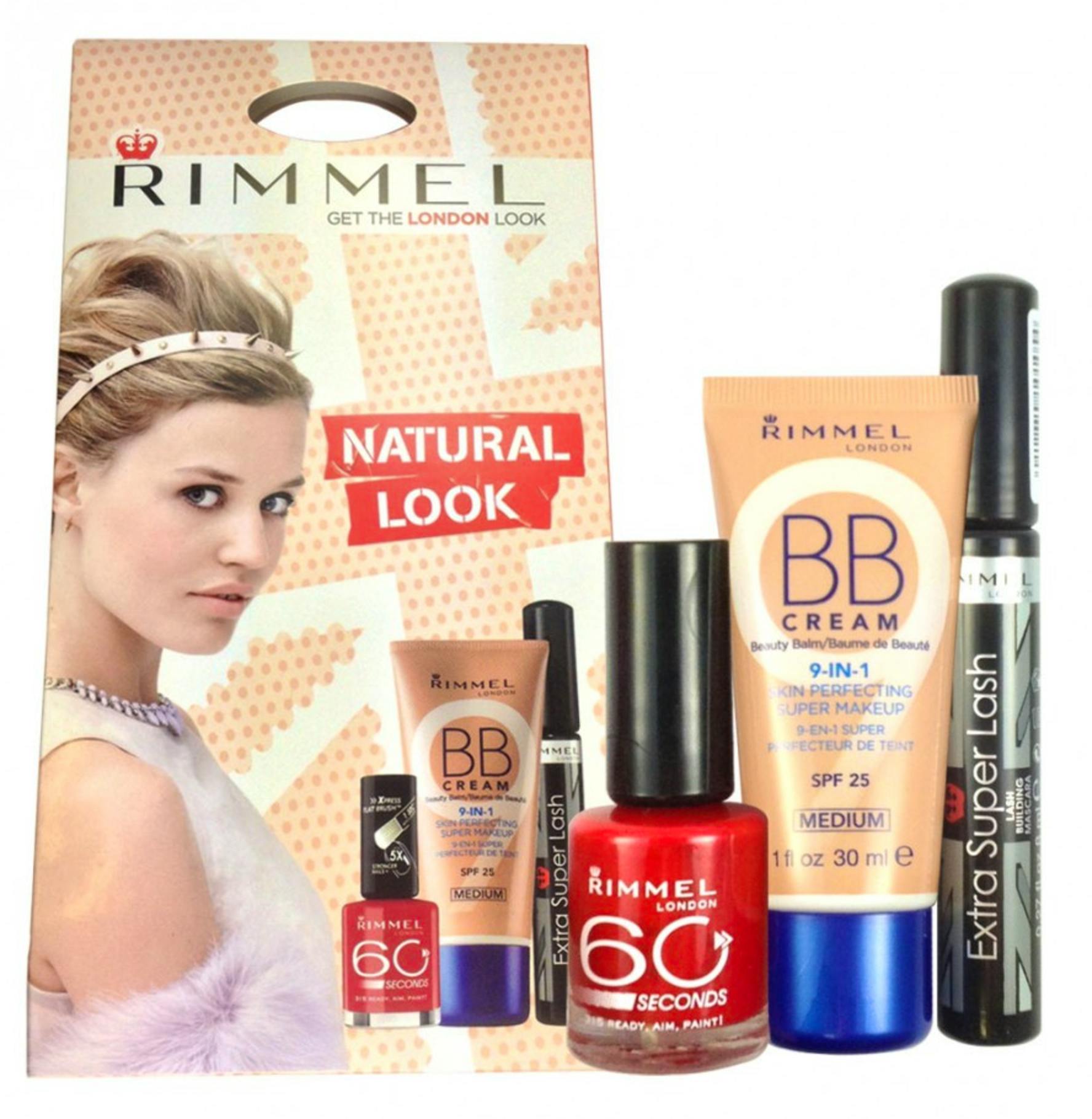 Rimmel Natural Look Gift Set 30 ml + 8 ml + 8 ml 6.99 EUR luxplus.nl