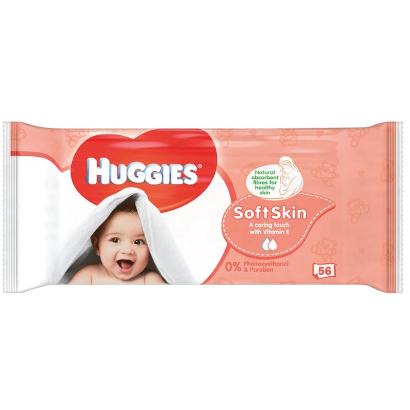 Huggies Baby Wipes Soft Skin 56 stk