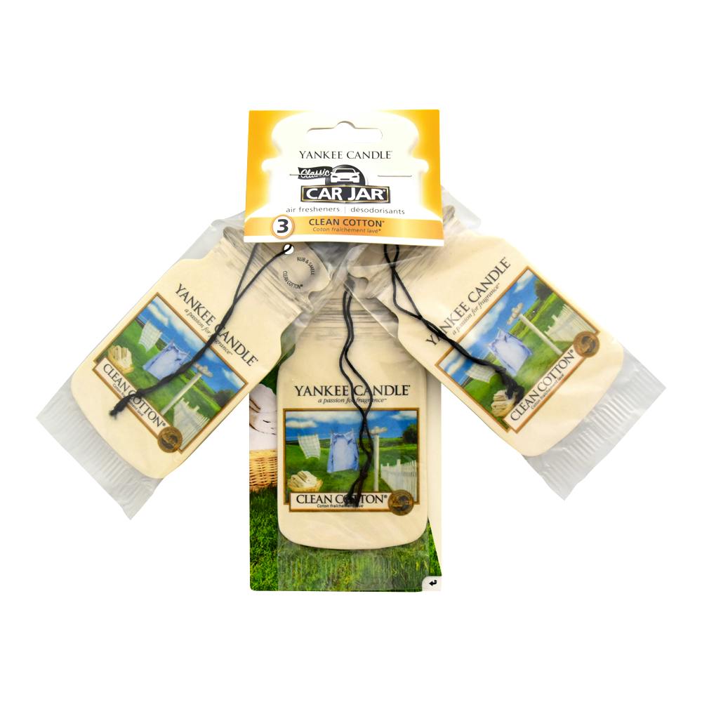 Yankee Candle Car Jar Clean Cotton Air Freshener 3 stk 69.95 kr + Fri
