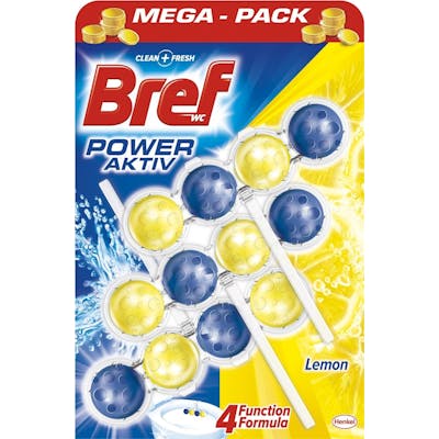 Bref Power Active Toilet Cleaner Lemon 3 x 50 g