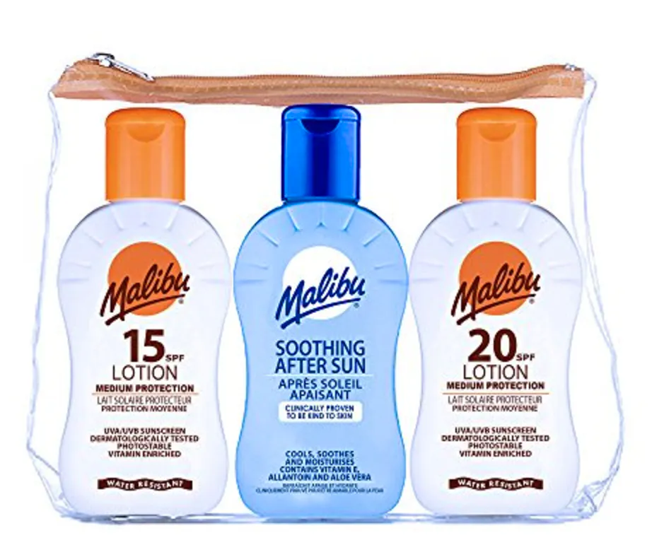 Malibu SPF15, Aftersun & SPF20 Travel Kit 3 x 100ml
