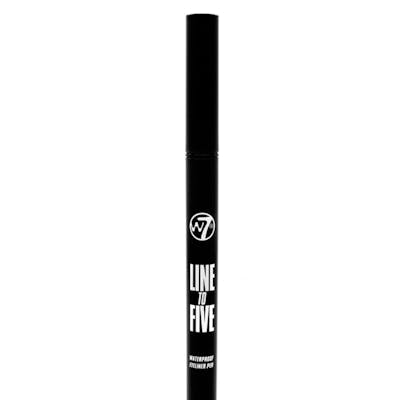 W7 Line To Five Waterproof Eyeliner Pen Black 1 st