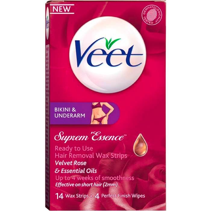 Veet Suprem Essence Wax Strips 14 st 3.99 EUR luxplus.nl