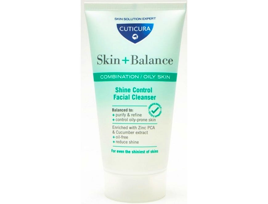 Cuticura Skin + Balance Shine Control Facial Cleanser Oily Skin 150 ml