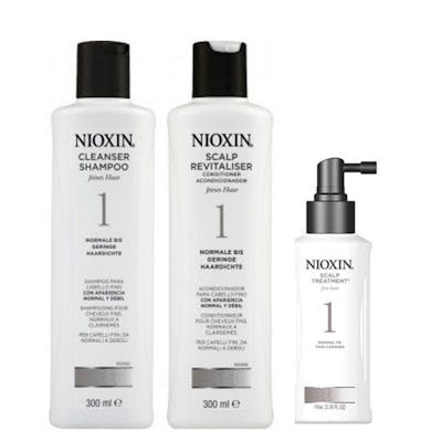 Nioxin Starter Set System 1 For Fine Hair 300 ml + 300 ml + 100 ml