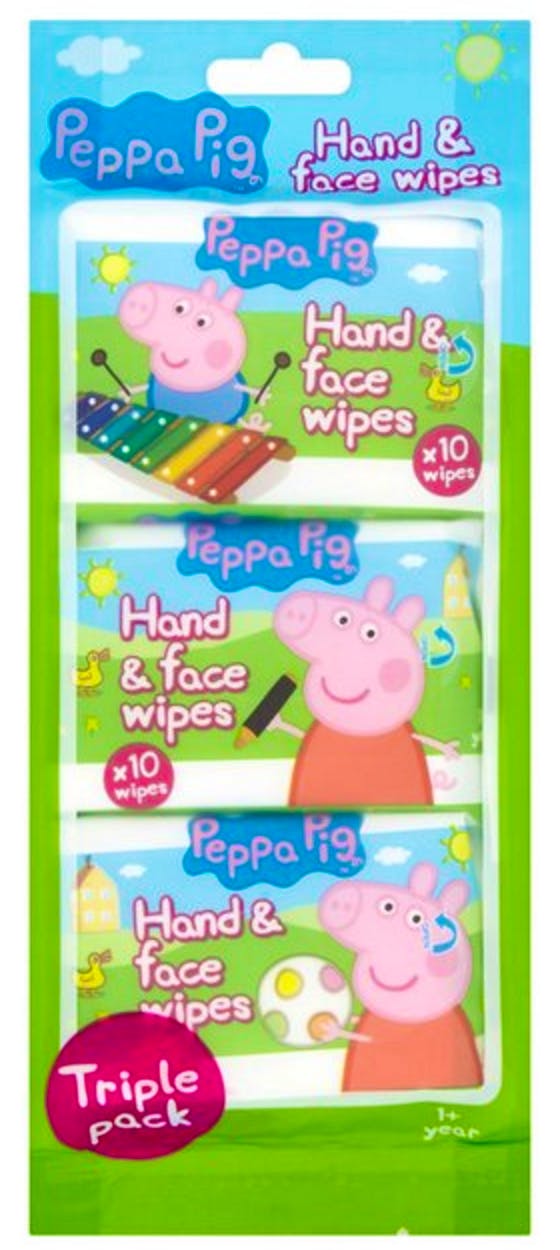 Peppa Pig Hand & Face Wipes Triple Pack 3 x 10 st