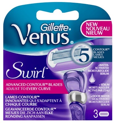 Gillette Venus Swirl Barberblade 3 stk
