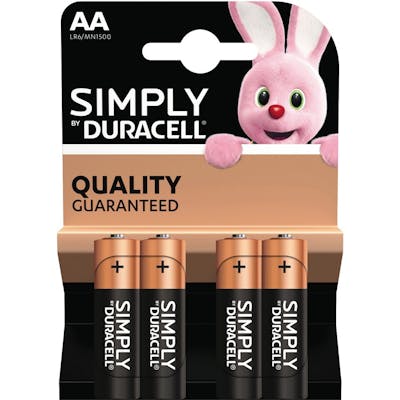 Duracell AA Simply 4 stk