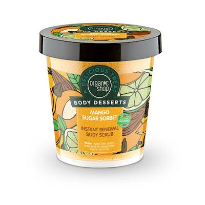 Organic Shop Instant Renewal Body Scrub Mango Sugar Sorbet 450 ml