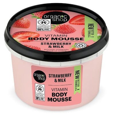 Organic Shop Organic Strawberry & Milk Body Mousse 250 ml