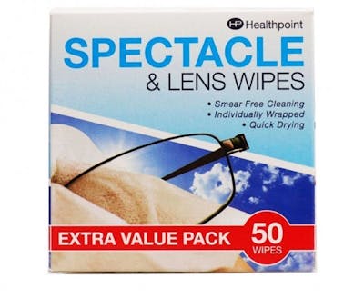 Healthpoint  Spectacle &amp; Lens Wipes 50 kpl