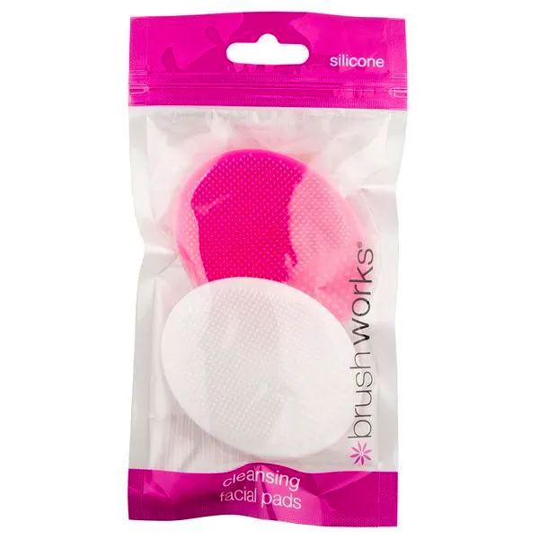 brushworks Silicone Facial Cleansing Pads 2 pcs