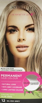 DermaV10 Salon Fashion Hair Colour Silver Grey 1 pcs