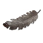 Everneed Tallulah Feather Hair Barrette Oxidized Black 1 st