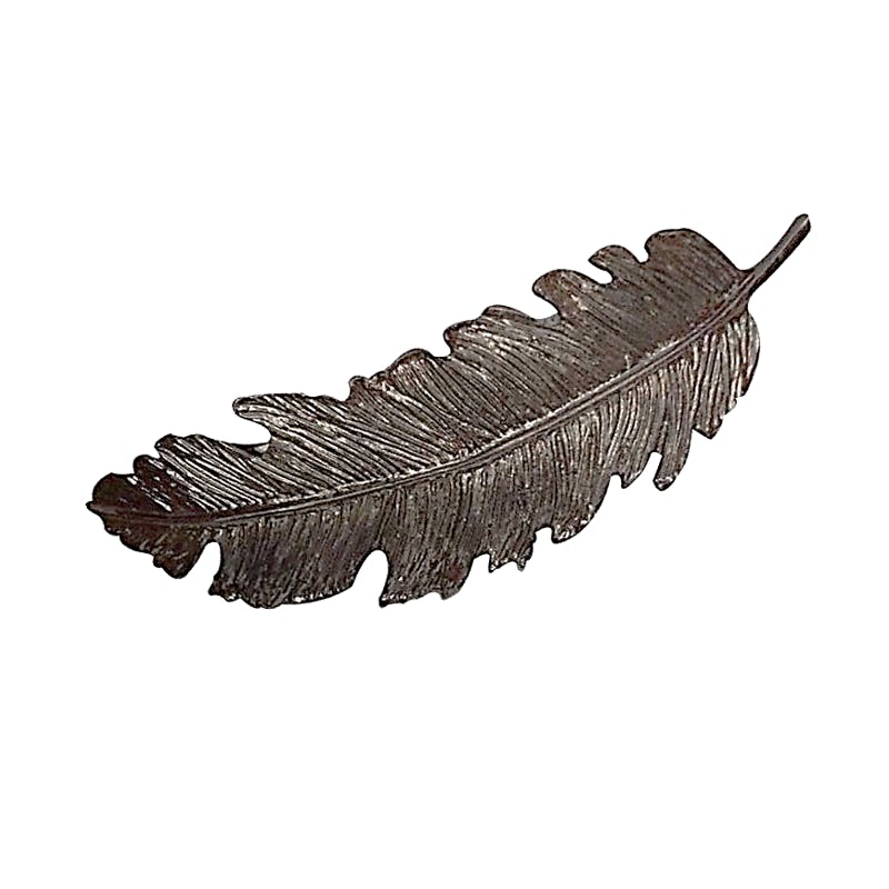 Everneed Tallulah Feather Hair Barrette Oxidized Black 1 st