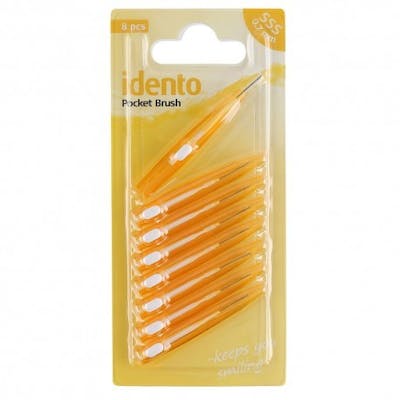Idento Pocket Brush Yellow 8 st