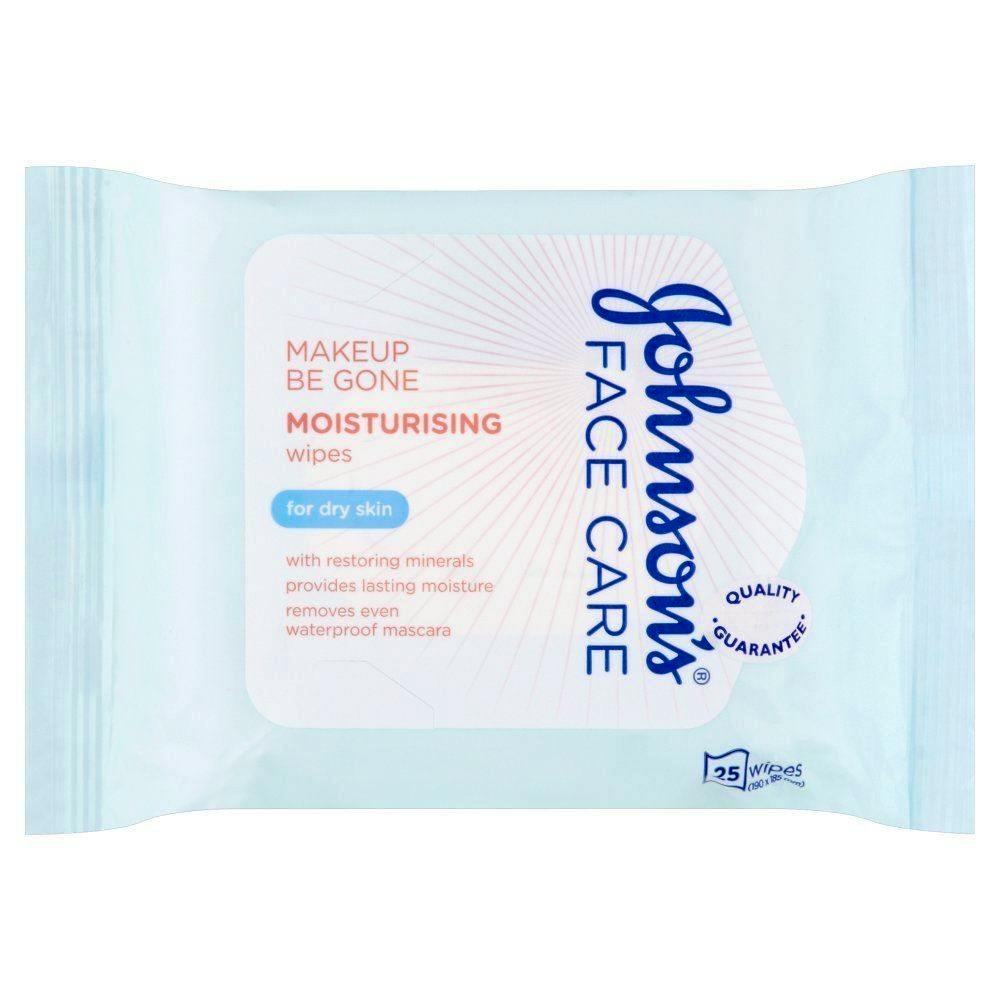 Johnson's Face Care Moisturising Wipes Dry Skin 25 stk