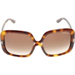 Tom Ford Valeria Sunglasses FT0389 52F Havana Brown 57 x 16 x 140 mm