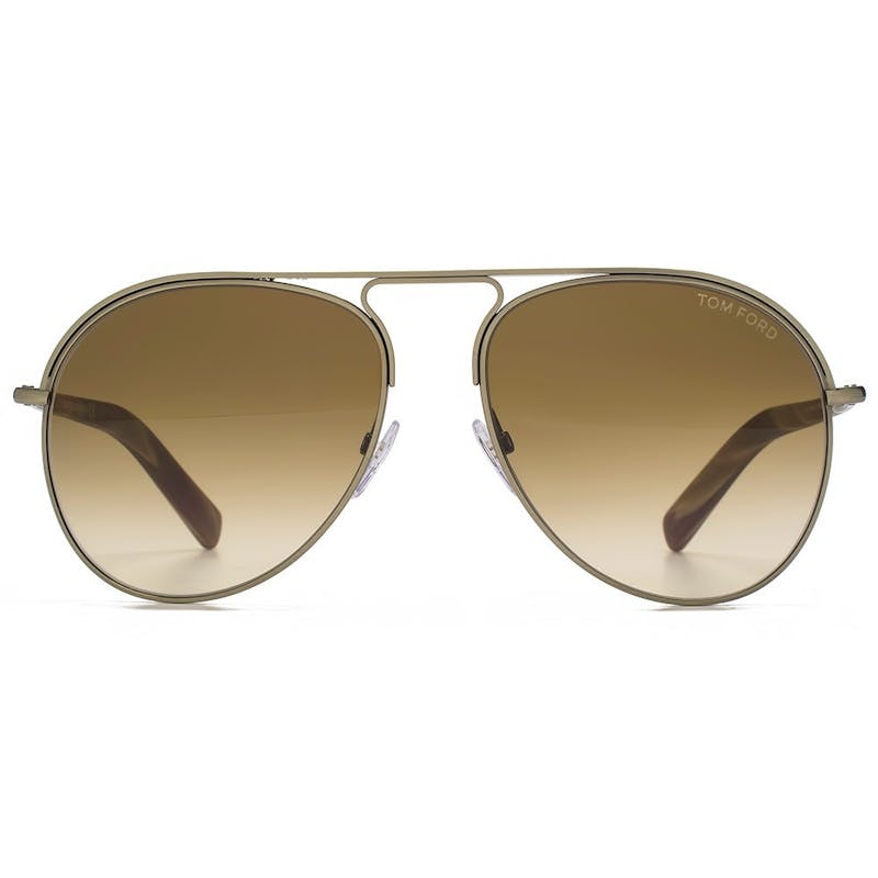 Tom Ford Cody Pilot Sunglasses FT0448 33F Gold Brown 56 x 15 x 145 mm